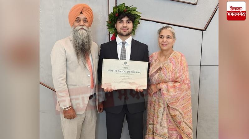 Italy News: In Italy, Punjabi youth Karanbir Singh, along with his parents, organized a bat-bat for the community Italy News: In Italy, Punjabi youth Karanbir Singh, along with his parents, organized a bat-bat for the community