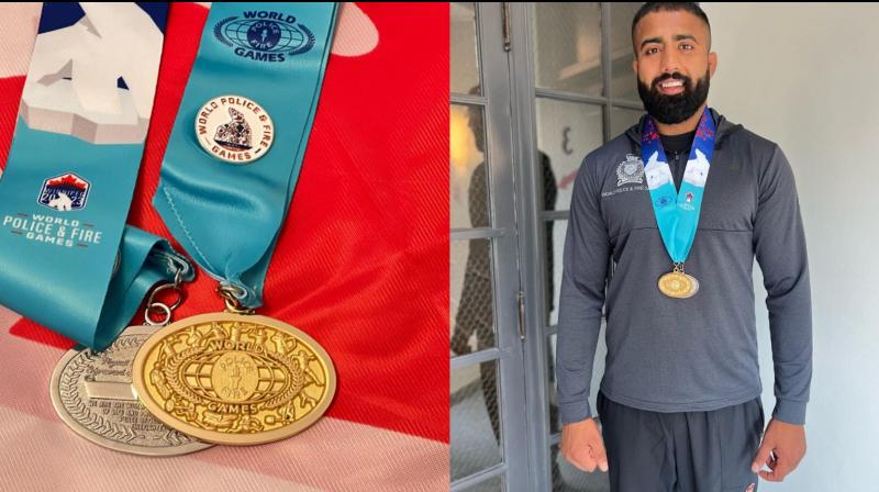World Police and Fire Games-2023: Jessy Sahota of Delta Police wins 2 medals World Police and Fire Games-2023: Jessy Sahota of Delta Police wins 2 medals