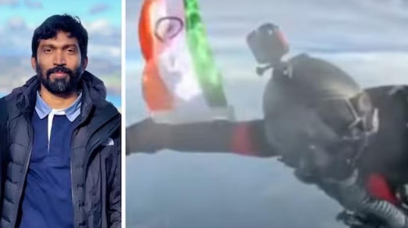 Jithin Vijyan creates world record in skydiving 