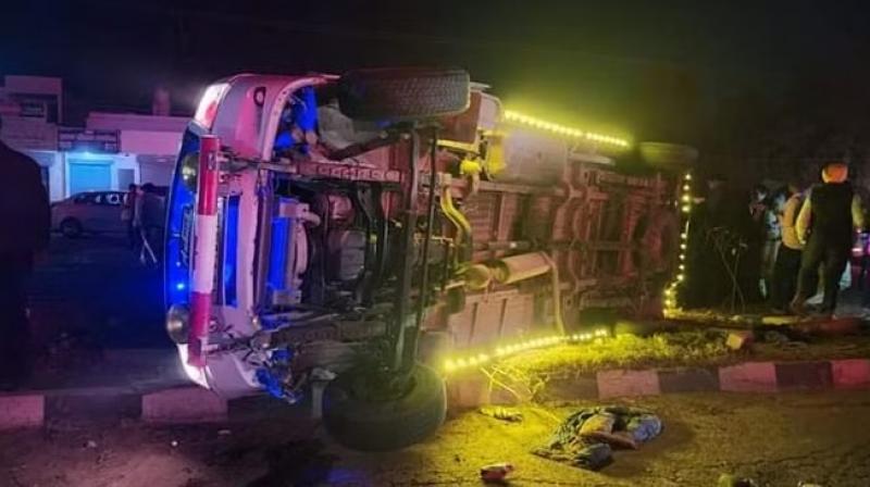 Tempo travel reversed in Moga Accident News in punjabi Tempo travel reversed in Moga Accident News in punjabi