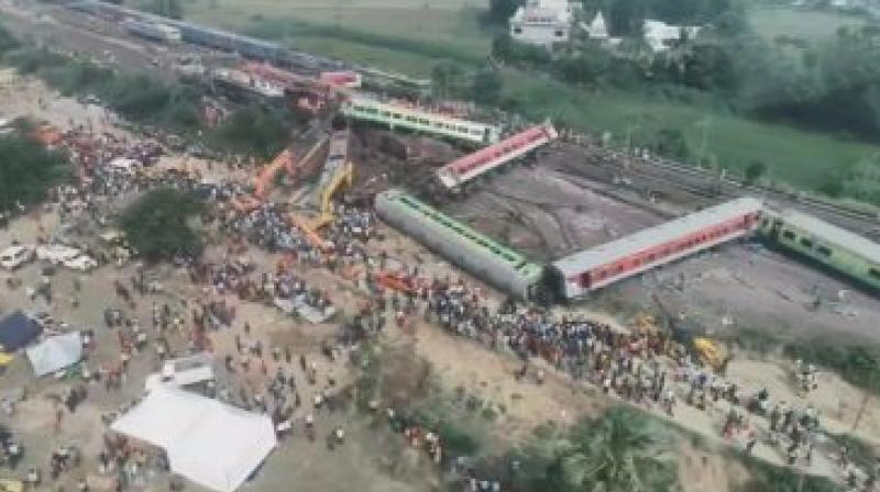 File Photo of Odisha Rail Accident. File Photo of Odisha Rail Accident.