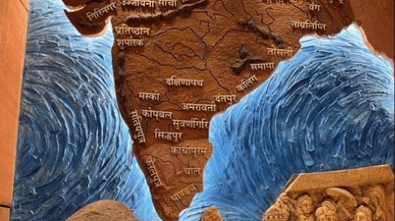 ‘Akhand Bharat’ mural in new Parliament ‘Akhand Bharat’ mural in new Parliament