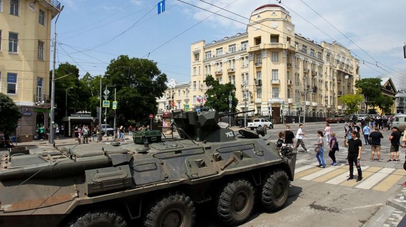 Wagner army in Russia.