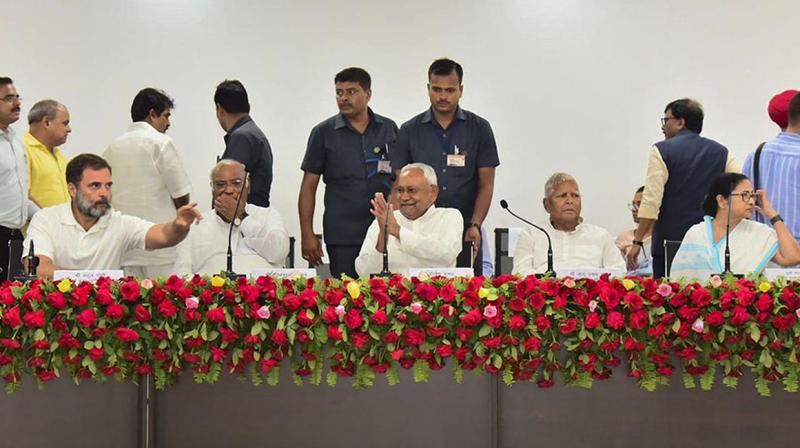 Opposition leaders in patna. Opposition leaders in patna.