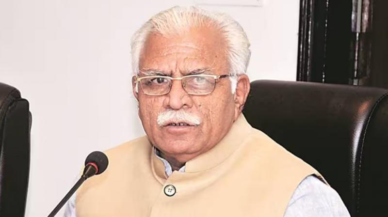 CM Manohar Lal Khattar CM Manohar Lal Khattar
