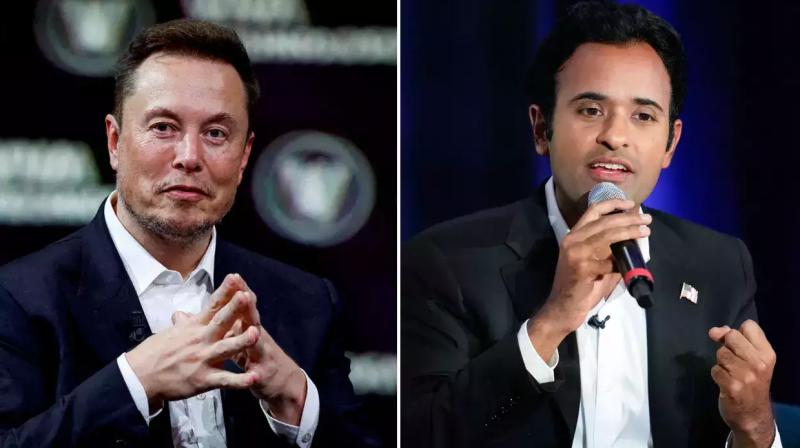 Elon Musk and Vivek Ramaswamy Elon Musk and Vivek Ramaswamy