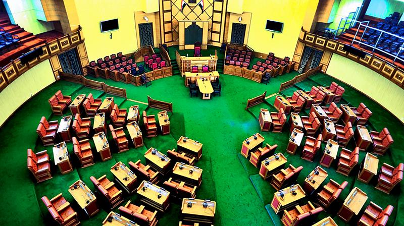 Imphal: Manipur Legislative Assembly. The one-day session of Manipur Assembly on Tuesday was adjourned sine die soon after its commencement. (PTI Photo) Imphal: Manipur Legislative Assembly. The one-day session of Manipur Assembly on Tuesday was adjourned sine die soon after its commencement. (PTI Photo)