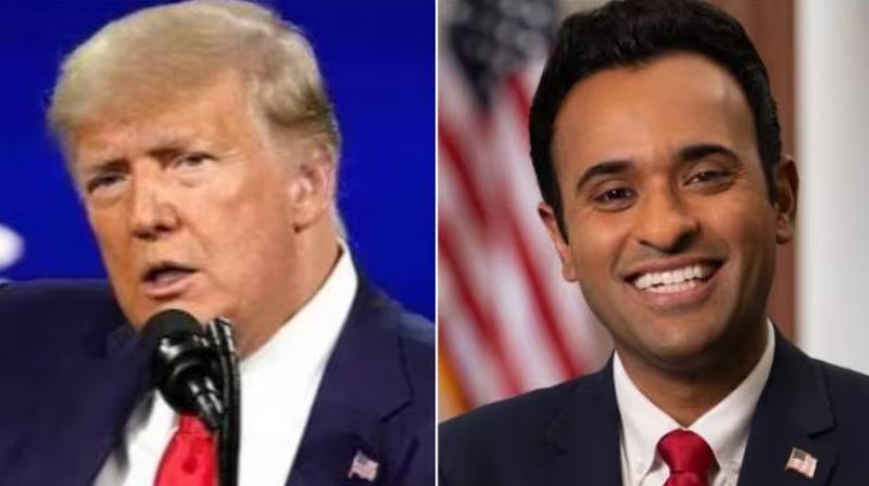 Donald Trump and Vivek Ramaswamy Donald Trump and Vivek Ramaswamy