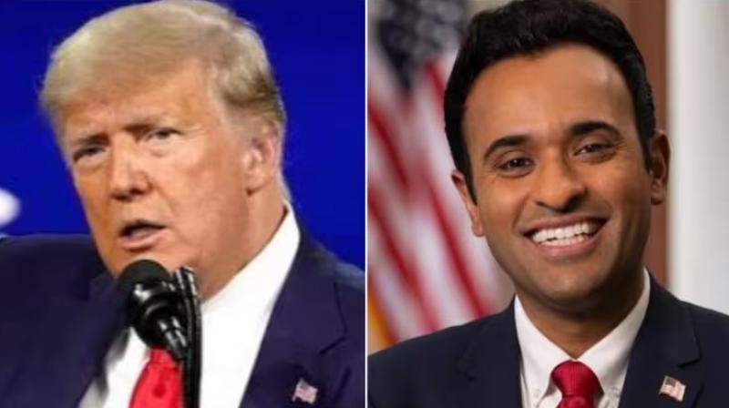 Donald Trump and Vivek Ramaswamy