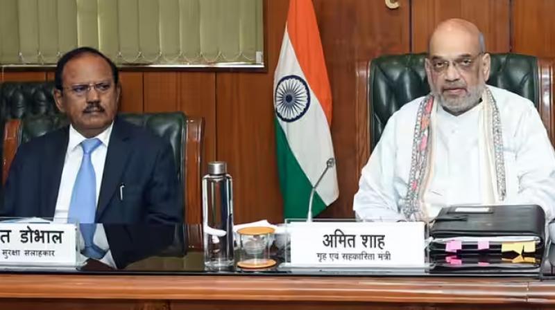 Amit Shah and Ajit Dobhal Amit Shah and Ajit Dobhal