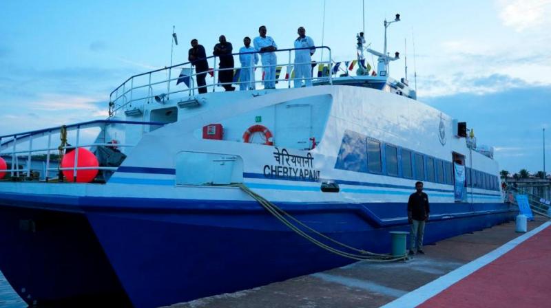 Ferry service launched. Ferry service launched.