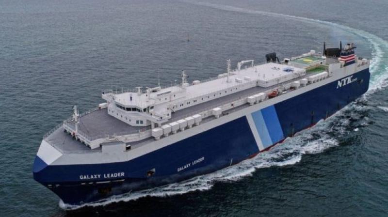 Israel-Hamas War : cargo ship in Red Sea Israel-Hamas War : cargo ship in Red Sea