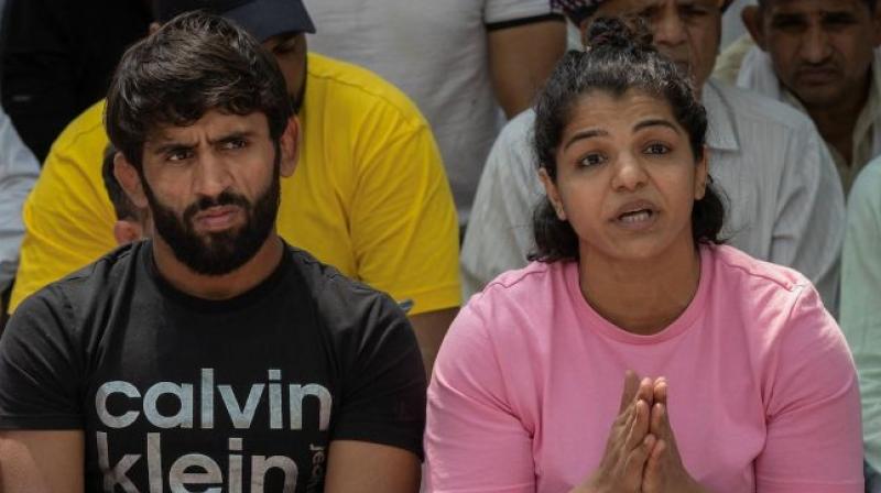 Bajrang and Sakshi Bajrang and Sakshi