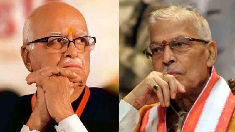 LK Advani and MM Joshi. LK Advani and MM Joshi.