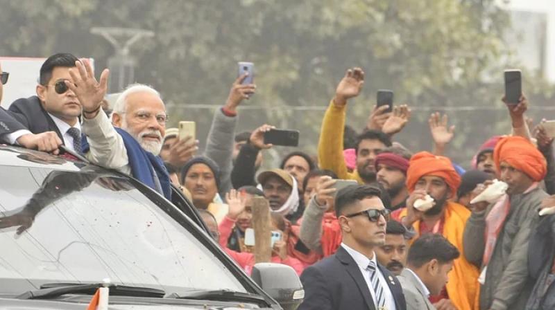 PM Modi in Ayodhya. PM Modi in Ayodhya.