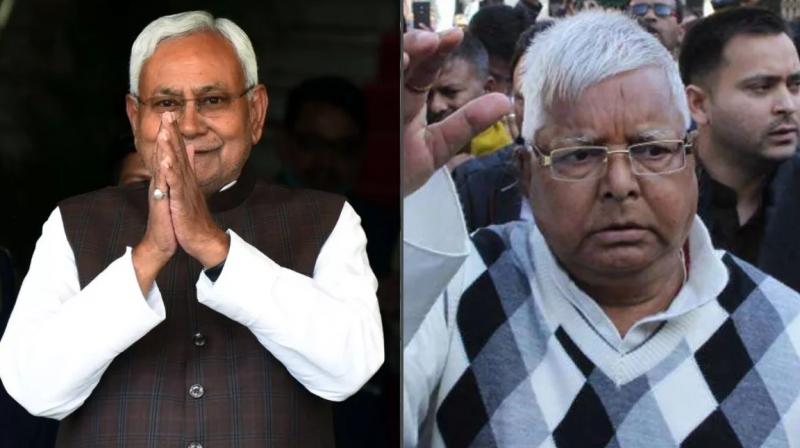 Nitish Kumar Yadav and Lalu Prasad Yadav Nitish Kumar Yadav and Lalu Prasad Yadav