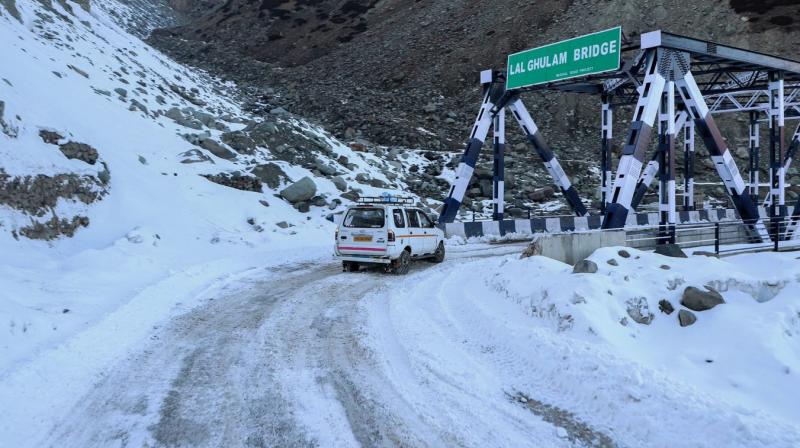 Fresh snowfall in vally