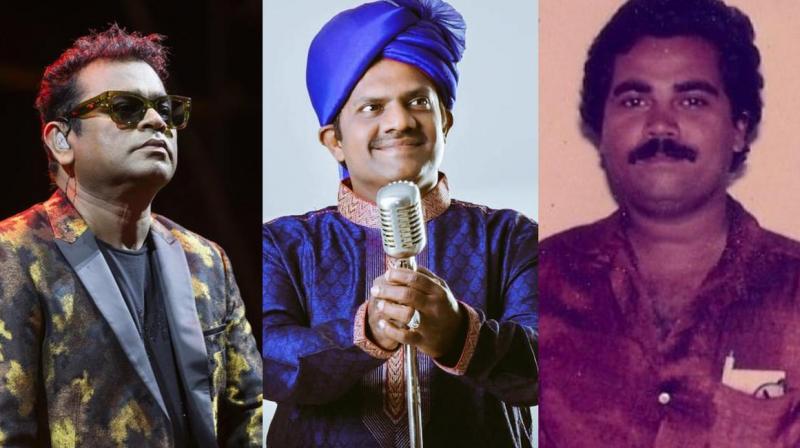 A.R. Rahman, Bamba Bakya and Shahul Hameed. A.R. Rahman, Bamba Bakya and Shahul Hameed.