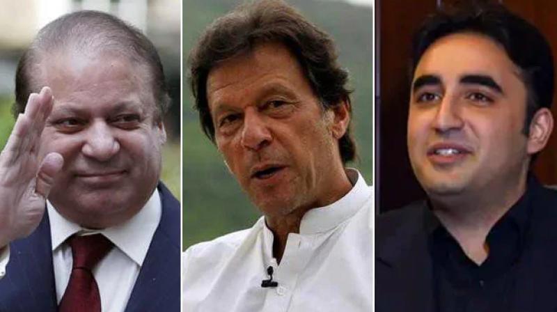 Nawaz Sharif, Imran Khan and Bilawal Bhutto Zardari Nawaz Sharif, Imran Khan and Bilawal Bhutto Zardari