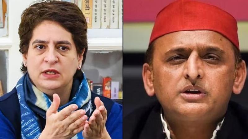 Priyanka Gandhi and Akhilesh Yadav