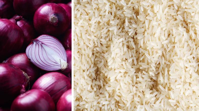 Onions and rice Onions and rice