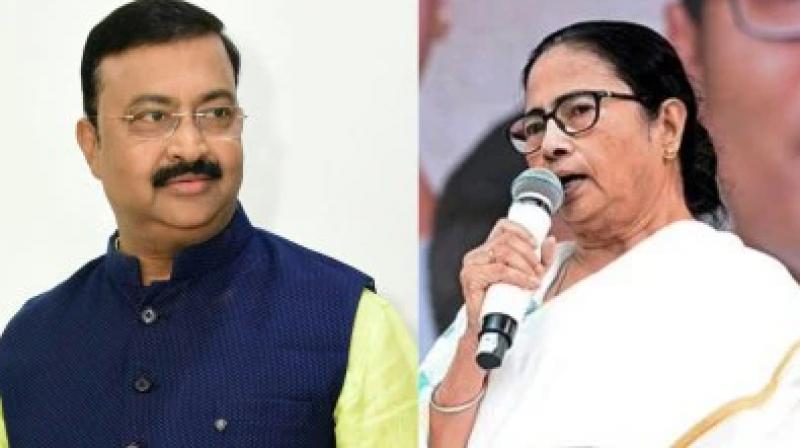 Babun Banerjee and Mamata Banerjee 