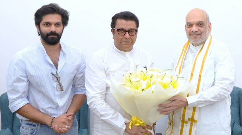 Raj Thakrey with Amit Shah Raj Thakrey with Amit Shah