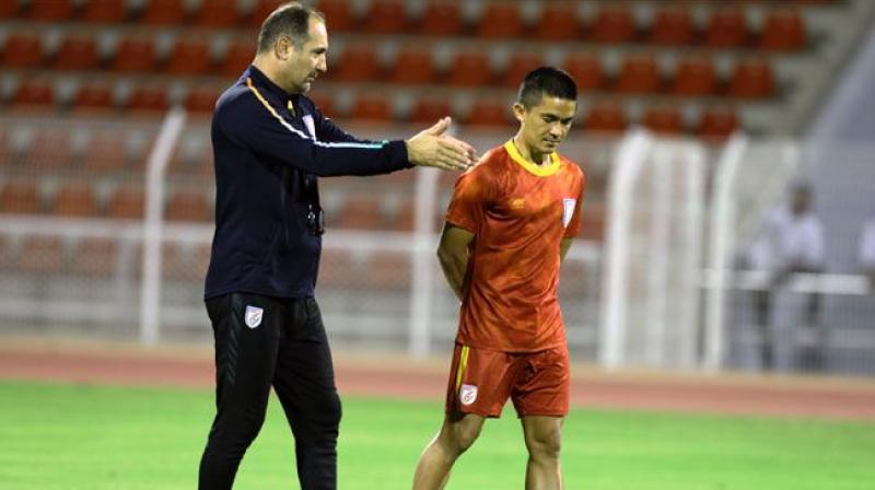 igor štimac and Sunil Chetri