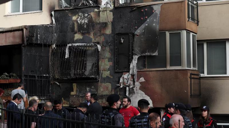A fire broke out in a night club in Istanbul. A fire broke out in a night club in Istanbul.