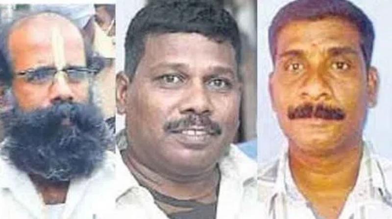 Three accused in the Rajiv Gandhi murder case Three accused in the Rajiv Gandhi murder case