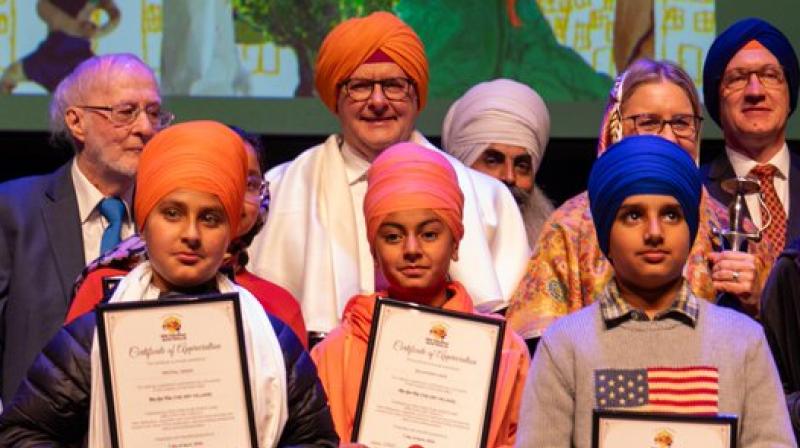 Prime Minister Anthony Albanese at Vaisakhi celebrations.