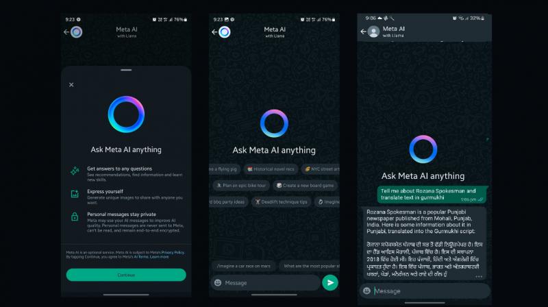 WhatsApp Meta AI in progress. WhatsApp Meta AI in progress.