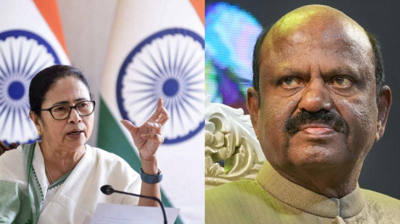Mamata Banerjee and CV Bose. Mamata Banerjee and CV Bose.