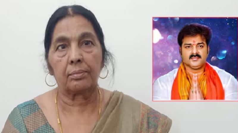 Pawan Singh and his mother Pratima Puri. Pawan Singh and his mother Pratima Puri.