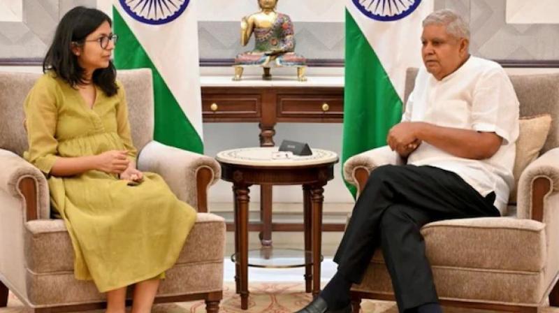 Swati Maliwal met Vice President Dhankhar Swati Maliwal met Vice President Dhankhar