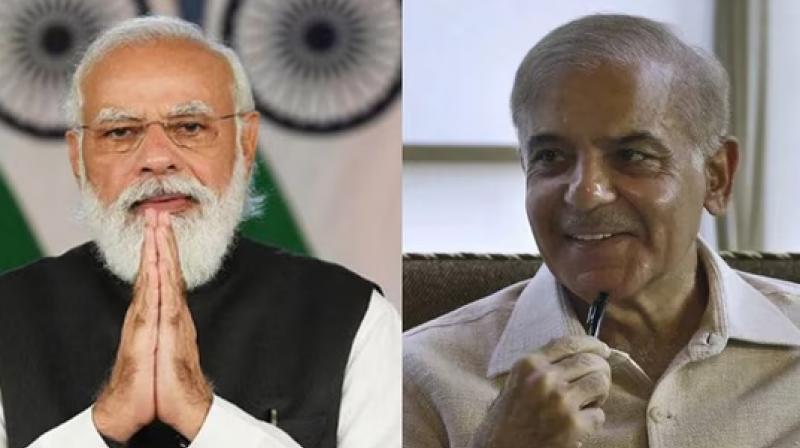 PM Modi and Shahbaz Sharif PM Modi and Shahbaz Sharif