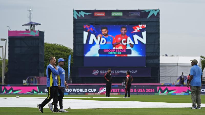 India vs Canada match canceled due to wet outfield. (Photo: PTI) India vs Canada match canceled due to wet outfield. (Photo: PTI)