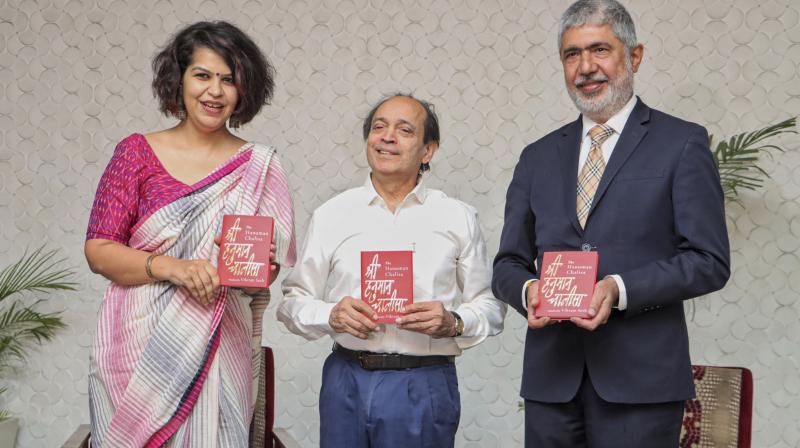 New Delhi: Author Vikram Seth and others release the English translation of Hanuman Chalisa.. (PTI Photo) New Delhi: Author Vikram Seth and others release the English translation of Hanuman Chalisa.. (PTI Photo)