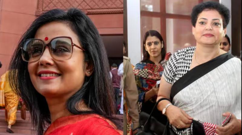 Mahua Moitra and Rekha Sharma Mahua Moitra and Rekha Sharma