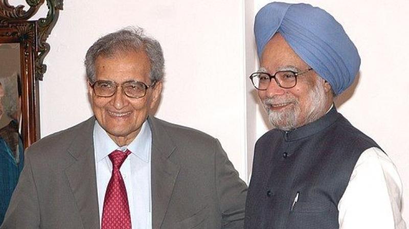 Amartya Sen and Manmohan Singh Amartya Sen and Manmohan Singh