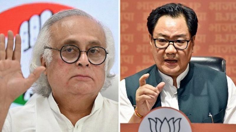 Jairam Ramesh and Kirin Rijiju. Jairam Ramesh and Kirin Rijiju.