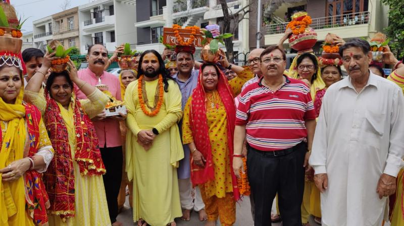 The beginning of Shiva Maha Puran Katha in Chandigarh with Kalash Yatra The beginning of Shiva Maha Puran Katha in Chandigarh with Kalash Yatra