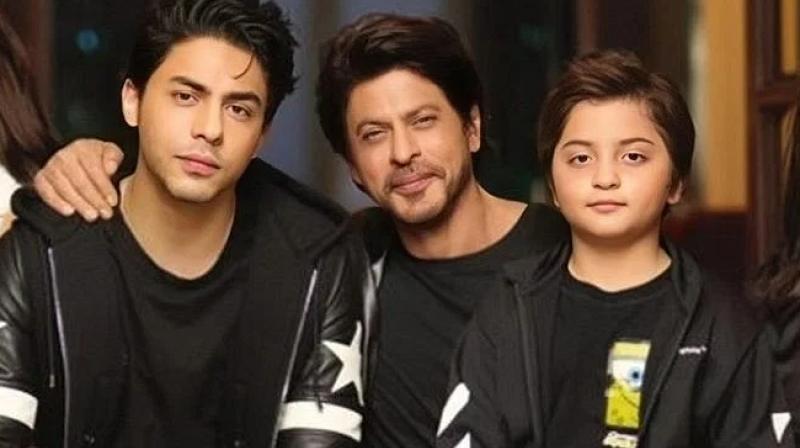 Shahrukh Khan with Aryan Khan and Abram Khan. Shahrukh Khan with Aryan Khan and Abram Khan.