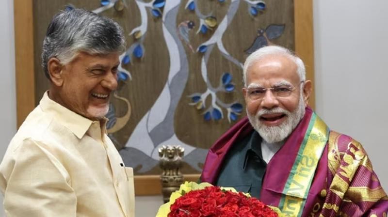 Naidu Meets Modi. Naidu Meets Modi.