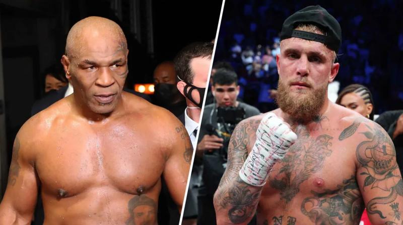 Mike Tyson and Jack Paul Mike Tyson and Jack Paul