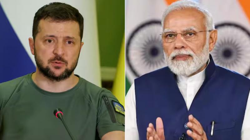 President Zelensky and PM Modi President Zelensky and PM Modi