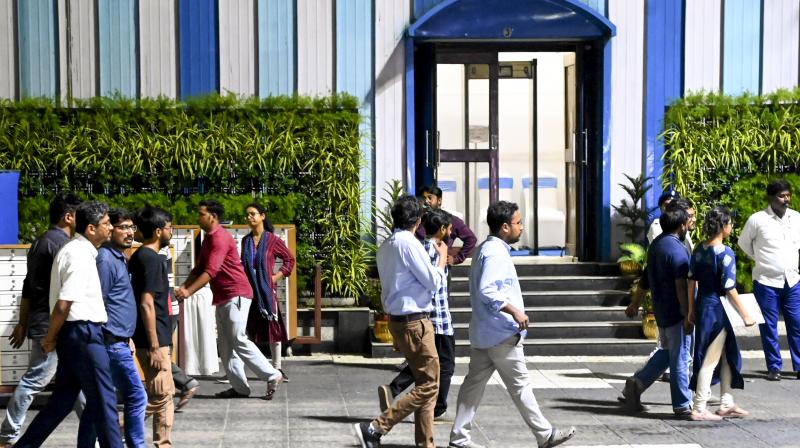 Howrah: Junior doctors leave 'Nabanna' (State Secretariat) after a meeting with West Bengal Chief Minister Mamata Banerjee regarding the ongoing impasse following the alleged rape-murder of a woman medic at RG Kar Medical College and Hospital, in Howrah, Monday, Oct 21, 2024. (PTI Photo) Howrah: Junior doctors leave 'Nabanna' (State Secretariat) after a meeting with West Bengal Chief Minister Mamata Banerjee regarding the ongoing impasse following the alleged rape-murder of a woman medic at RG Kar Medical College and Hospital, in Howrah, Monday, Oct 21, 2024. (PTI Photo)