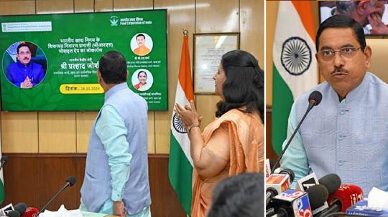 Shri Pralhad Joshi launches FCI Grievance Redressal System Mobile Application for Rice Millers Shri Pralhad Joshi launches FCI Grievance Redressal System Mobile Application for Rice Millers