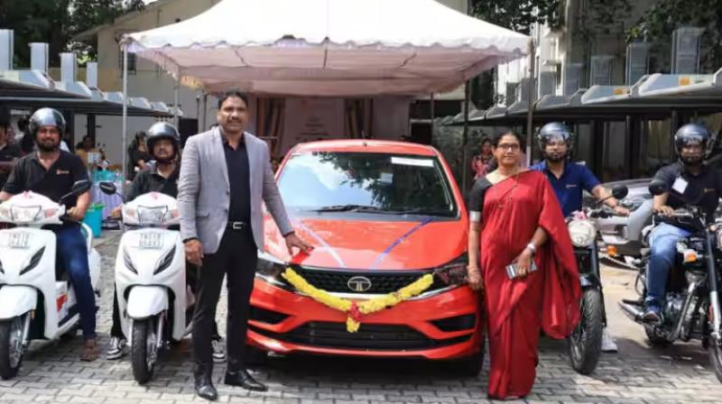 The Chennai based company gifted cars and bullet motorcycles to its employees The Chennai based company gifted cars and bullet motorcycles to its employees