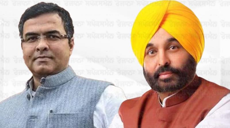 Parvesh Verma, CM Bhagwant Singh Mann Parvesh Verma, CM Bhagwant Singh Mann